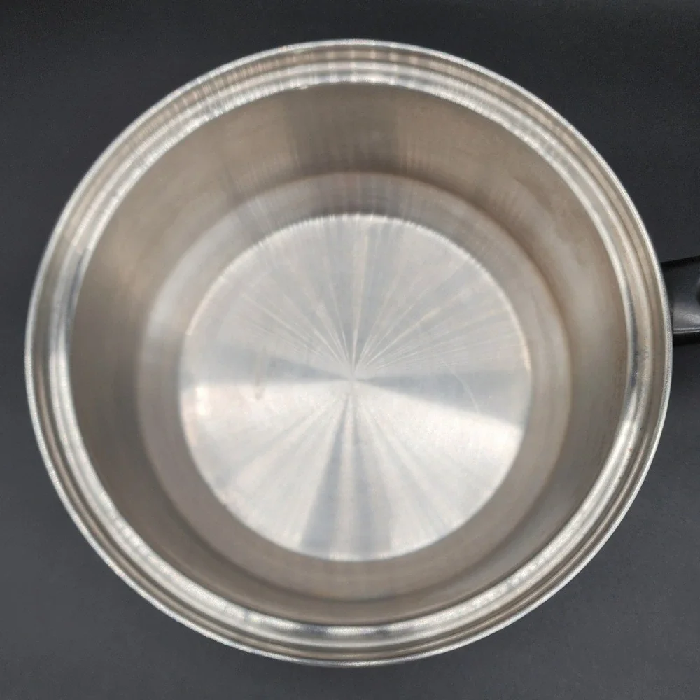 Kitchen Craft Silver Stainless Steel Waterless Skillet Saucepan Pot Set of 2